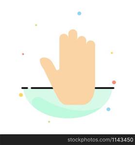Body Language, Gestures, Hand, Interface, Abstract Flat Color Icon Template