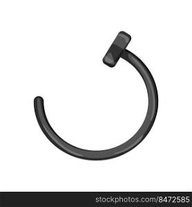 body piercing ring cartoon. body piercing ring sign. isolated symbol vector illustration. body piercing ring cartoon vector illustration