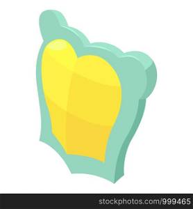 Body shield icon. Isometric of body shield vector icon for web design isolated on white background. Body shield icon, isometric style