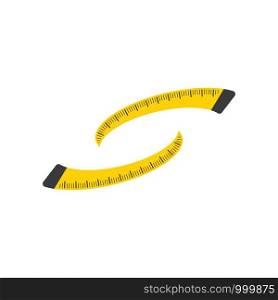 Body weight tape vector icon design template