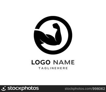 Bodybuilder,gym or fitness Logo Template