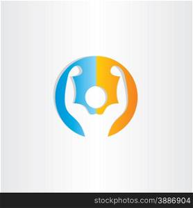 bodybuilder icon gym symbol design