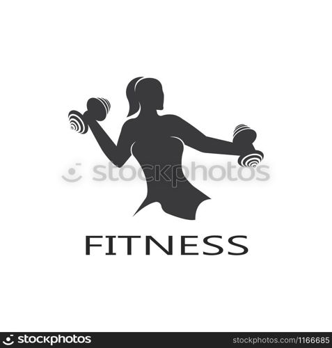 Bodybuilder Logo Template. Vector object and Icons for Sport Label, Gym Badge, Fitness Logo Design