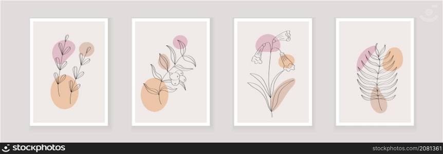 Bohemian sea buckthorn branch, flower bell vector. Campanula with leaves in a linear style. Boho Logo nature, field plants illustration for wall art. Bohemian sea buckthorn branch, flower bell vector. Campanula with leaves in a linear style. Boho Logo nature