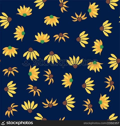 Boho Floral vintage seamless pattern. Hippie flower power retro textile print. Groovy botanical wallpaper. Floral vintage seamless pattern. Hippie flower power retro textile print. Groovy botanical wallpaper