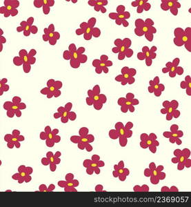 Boho Floral vintage seamless pattern. Hippie flower power retro textile print. Groovy botanical wallpaper. Floral vintage seamless pattern. Hippie flower power retro textile print. Groovy botanical wallpaper