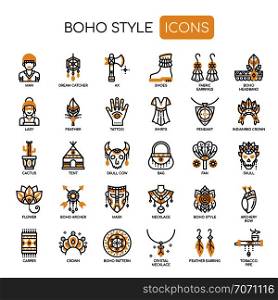Boho Style , Thin Line and Pixel Perfect Icons