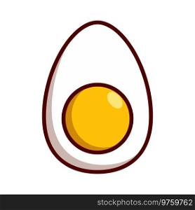 Boiled egg icon vector on trendy design