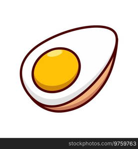 Boiled egg icon vector on trendy design