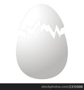 Boiled food icon cartoon vector. Egg broken. Eggshell break. Boiled food icon cartoon vector. Egg broken