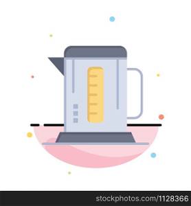 Boiler, Coffee, Machine, Hotel Abstract Flat Color Icon Template