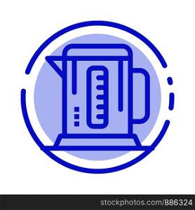 Boiler, Coffee, Machine, Hotel Blue Dotted Line Line Icon