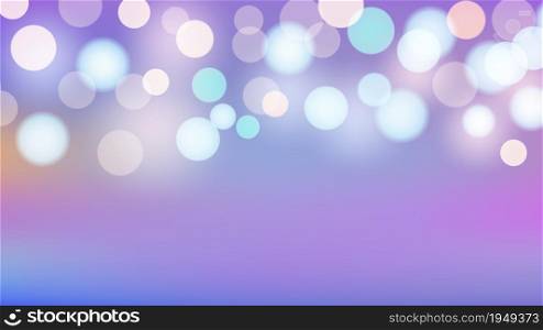 Bokeh background. Rainbow colors and lights wallpaper. Glowing baby pastel vector banner template. Illustration shiny light glowing, vibrant illumination colorful defocused. Bokeh background. Rainbow colors and lights wallpaper. Glowing baby pastel vector banner template