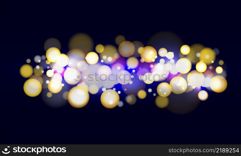 Bokeh lights background.Abstract light effect. Vector illustration