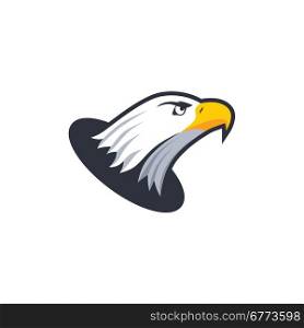 bold eagle template. bold eagle bird template theme vector art illustration