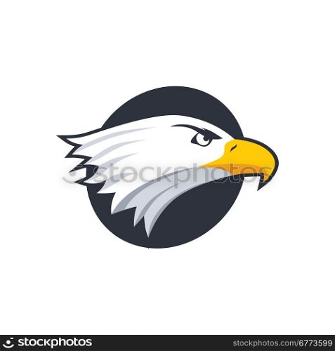 bold eagle template. bold eagle bird template theme vector art illustration