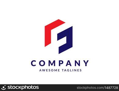 bold,memorable and iconic initial letter F or G logo vector concept