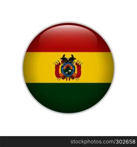 Bolivia flag on button