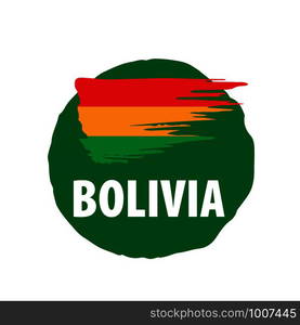 Bolivia flag, vector illustration on a white background. Bolivia flag, vector illustration on a white background.