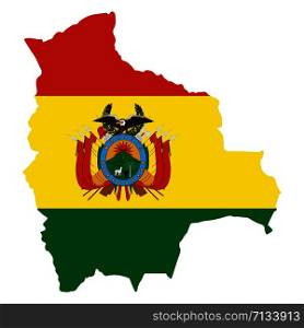Bolivia map flag Vector illustration eps 10.. Bolivia map flag Vector illustration eps 10