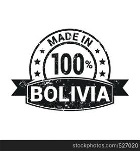 Bolivia stamp design vector