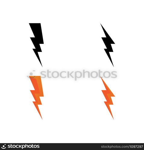 bolt electric Vector lightning icon logo and symbols