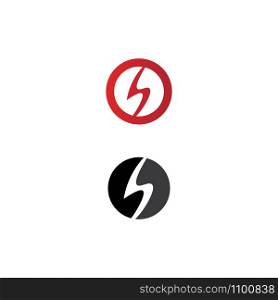 bolt electric Vector lightning icon logo and symbols