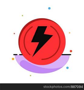 Bolt, Light, Voltage, Industry, Power Business Logo Template. Flat Color