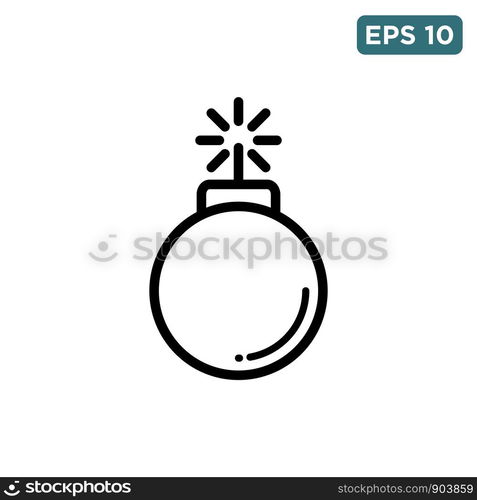 bomb - atomic energy - icon vector