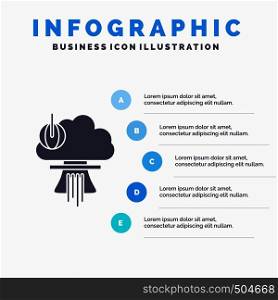 Bomb, explosion, nuclear, special, war Infographics Template for Website and Presentation. GLyph Gray icon with Blue infographic style vector illustration.. Vector EPS10 Abstract Template background
