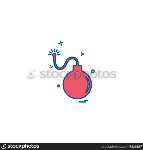 bomb explosive war weapon icon vector design