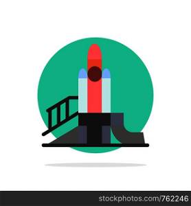Bomb, Games, Nuclear, Playground, Political Abstract Circle Background Flat color Icon
