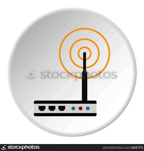 Bomb icon in flat circle isolated on white vector illustration for web. Bomb icon circle