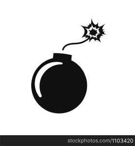 bomb icon isolate on white background, vector illustration. bomb icon isolate on white background, vector