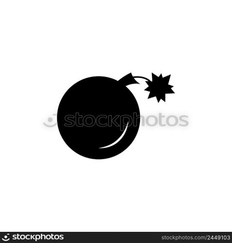 bomb icon logo vector design template