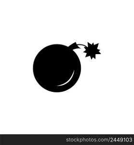 bomb icon logo vector design template