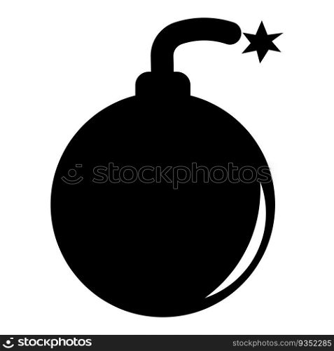 bomb icon vector template illustration logo design