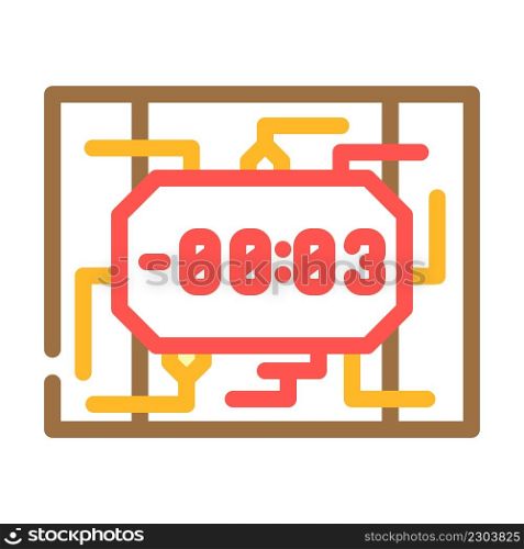 bomb weapon color icon vector. bomb weapon sign. isolated symbol illustration. bomb weapon color icon vector illustration