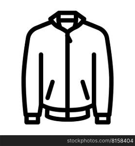 bomber jacket outerwear female line icon vector. bomber jacket outerwear female sign. isolated contour symbol black illustration. bomber jacket outerwear female line icon vector illustration