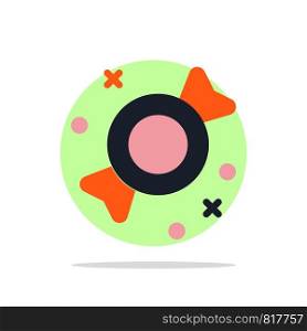 Bonbon, Candy, Sweets Abstract Circle Background Flat color Icon