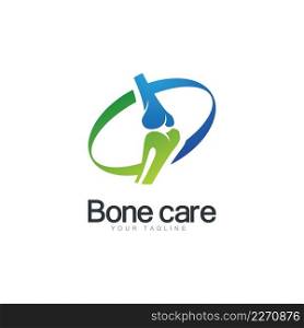 Bone care logo icon vector template
