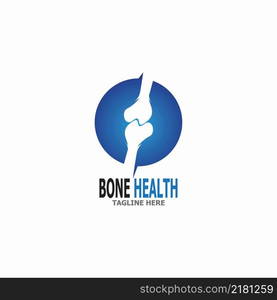 Bone health logo vector illustration