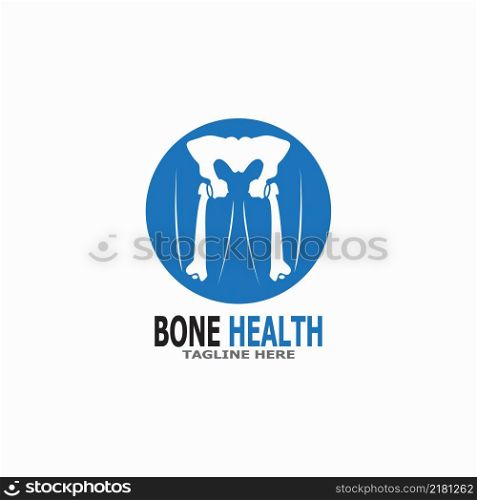 Bone health logo vector illustration