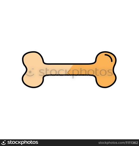 bone icon, illustration design template