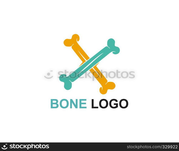 Bone logo vector template