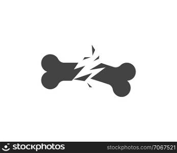 Bone vector icon, pet dog, forensics icon - Vector illustration
