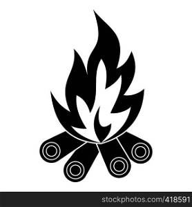 Bonfire icon. Simple illustration of bonfire vector icon for web. Bonfire icon, simple style