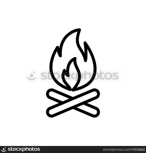Bonfire icon trendy