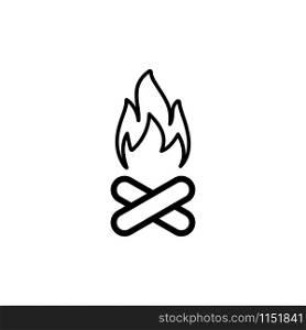 Bonfire icon trendy
