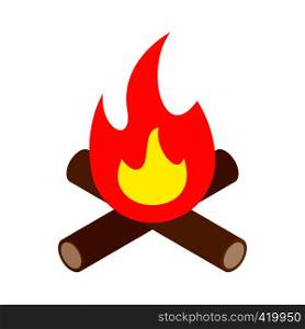 Bonfire isometric 3d icon isolated on a white background. Bonfire isometric 3d icon